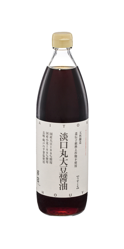 淡口(うすくち)丸大豆醤油　900ml