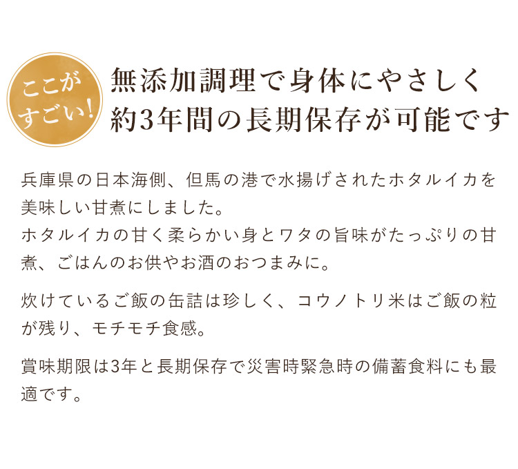 ほたるいか甘煮飯